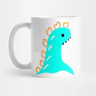 blue dinosaur design Mug